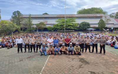 Satlantas Polres Kampar Gelar Sosialisasi Operasi Patuh Lancang Kuning 2025 di SMK Negeri 1 Bangkinang